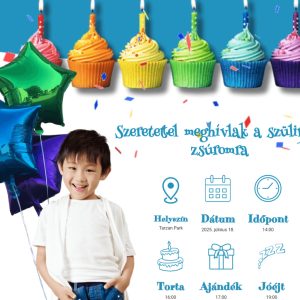 Szülinapi meghívó profilkép